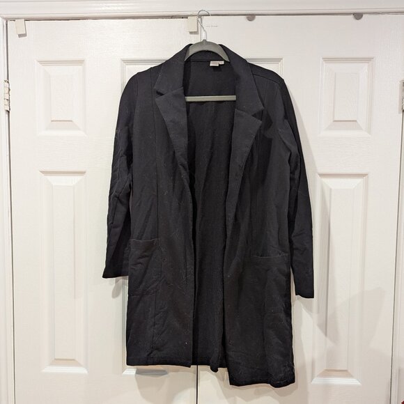 Simons vest long cardigan black size large - Picture 1 of 2